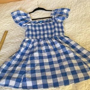 Old Navy Fit & Flare Flutter-Sleeve Gingham Mini Dress Shirred top Sundress
